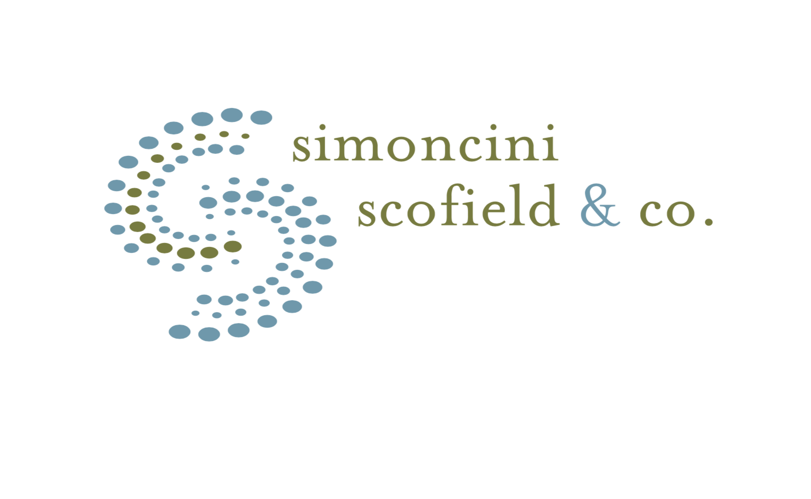 Simoncini Scofield and Co logo design